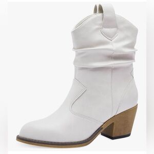 Western Cowboy Boots for Women - Durable Stack Heel & Ankle Style Cowgirl Boots